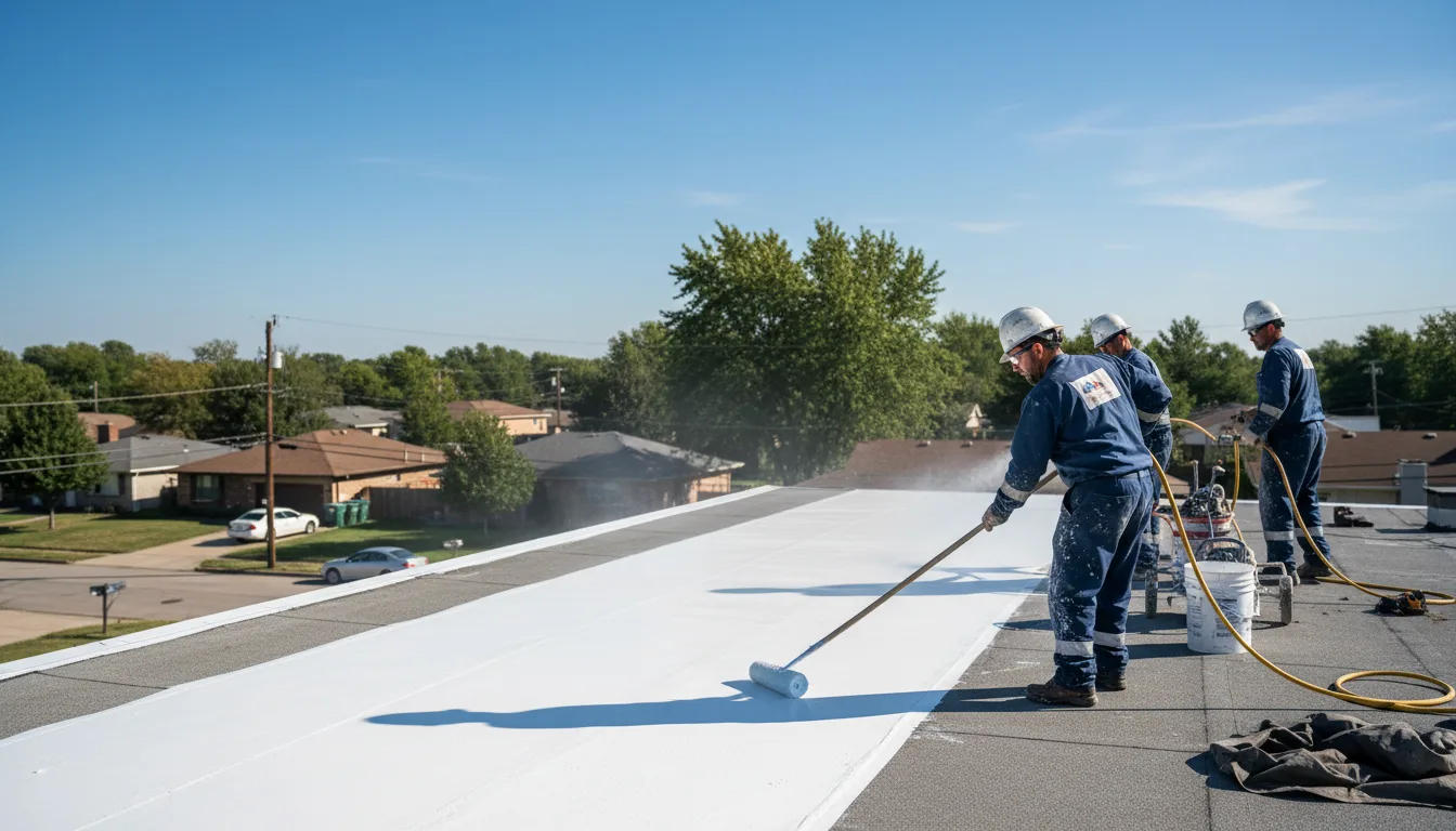 Commercial roof coating in Mcbain, MI near me